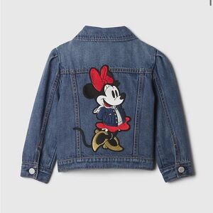 GAP Kids Denim Jacket with Minnie Mouse Embroidery